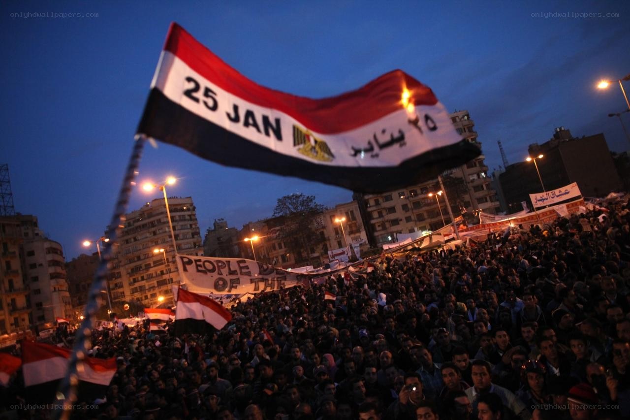 Protesters in Egypt