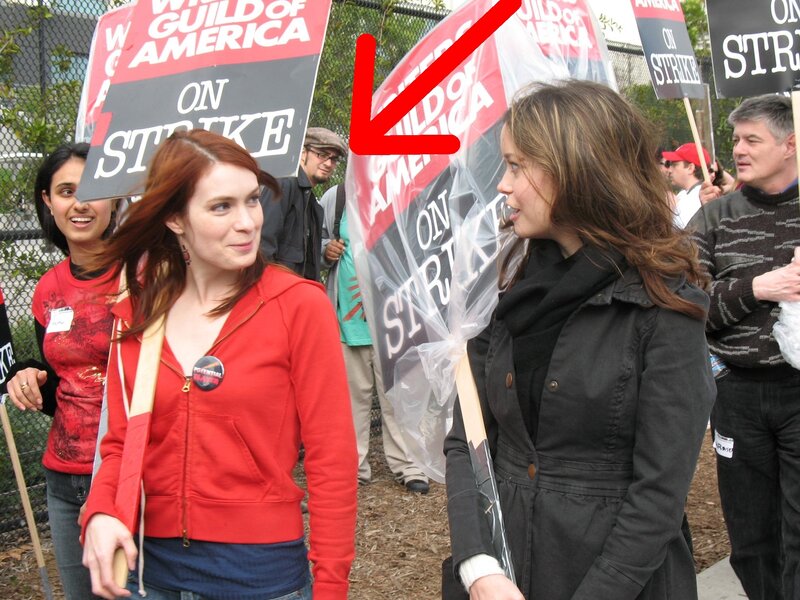 Protesters on strike