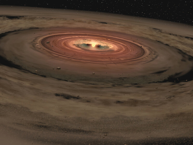 protoplanetary disk around young star