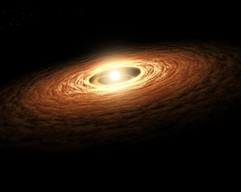Protoplanetary Disk — Black