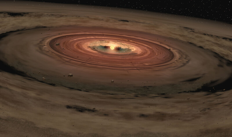 Protoplanetary Disk — Brown, Cosmic, 3d Render