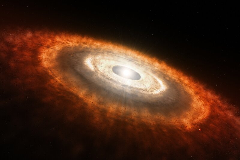 Protoplanetary Disk — Orange