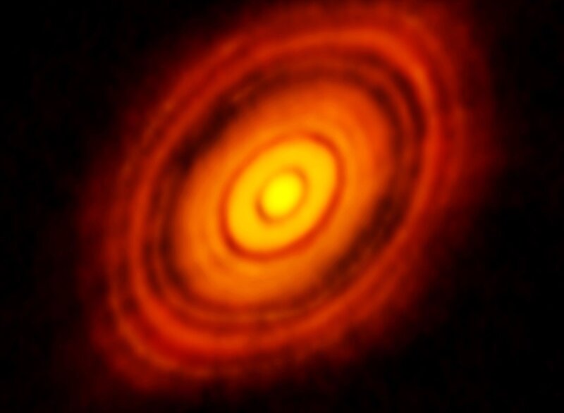 Protoplanetary Disk — Red