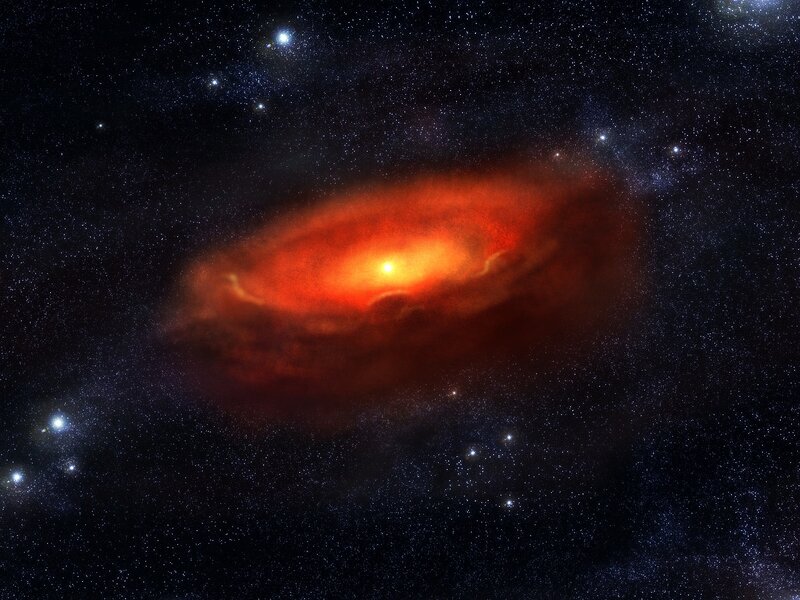 Protostar in Nebula
