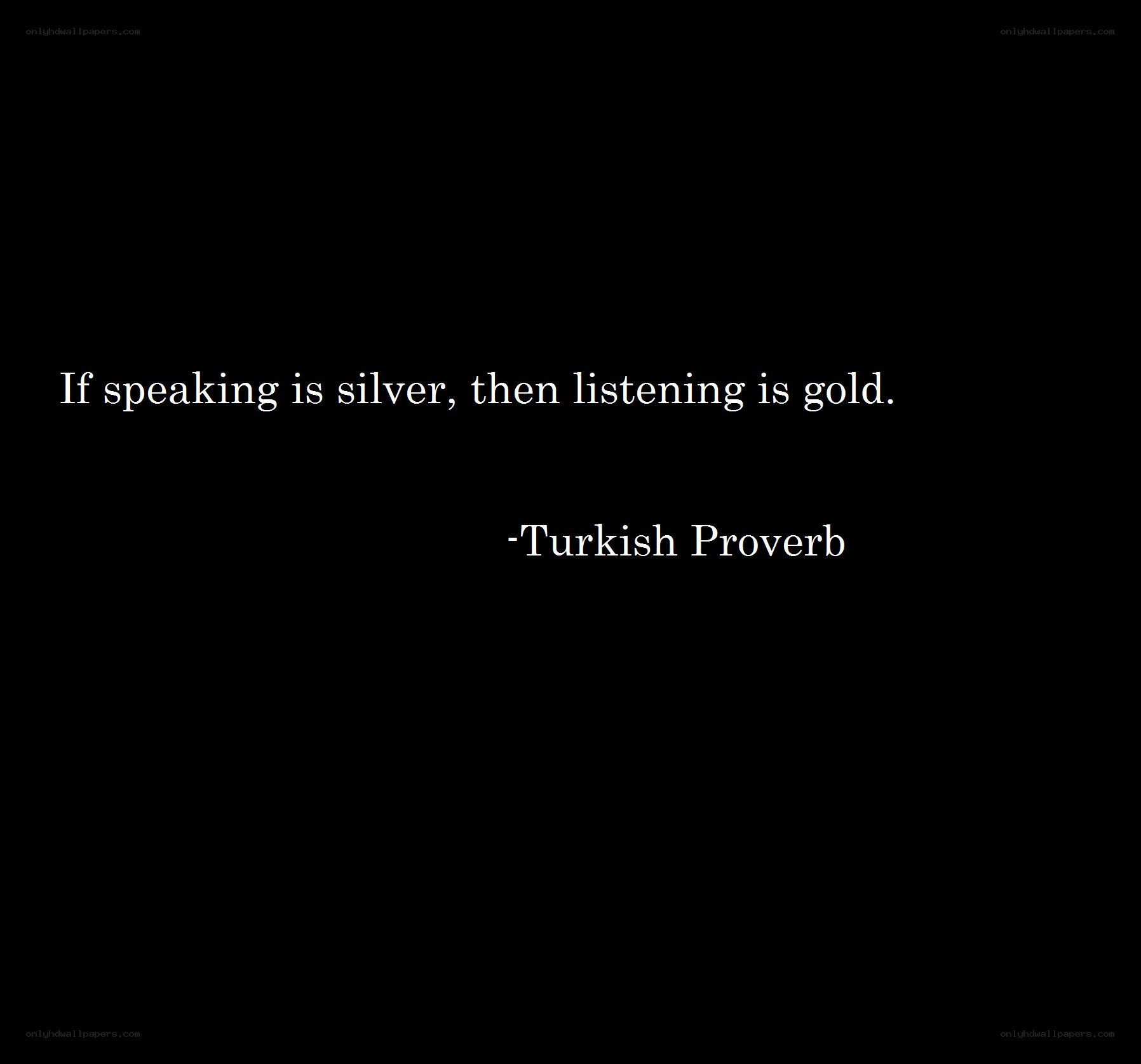 proverb about listening