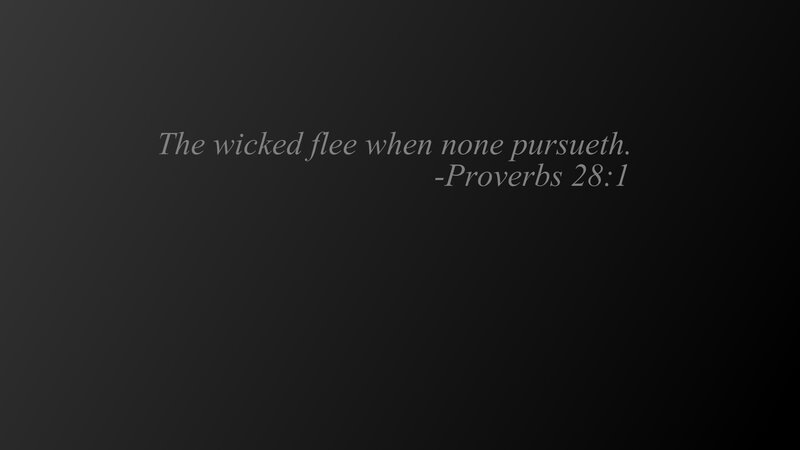 Proverbs 28:1 quote