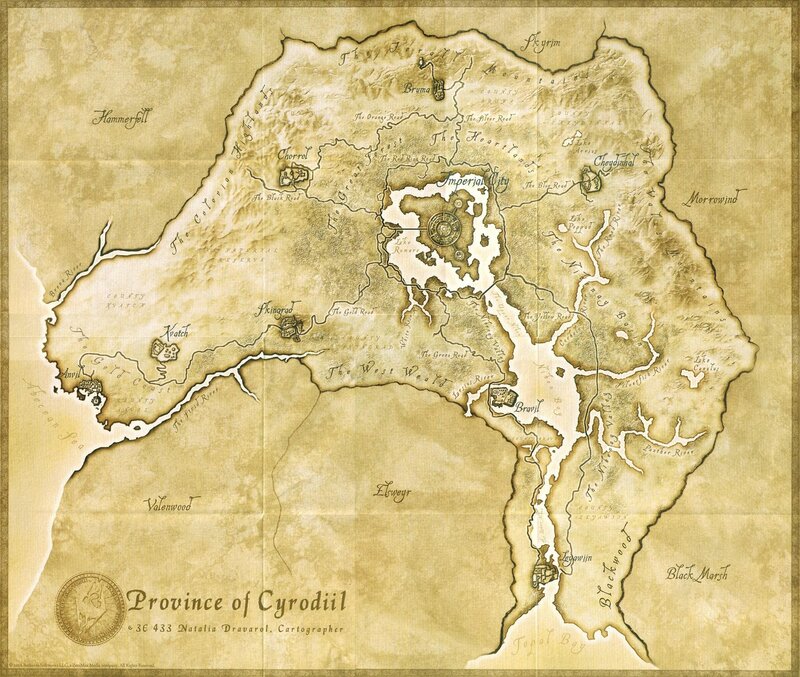 Province of Cyrodiil map