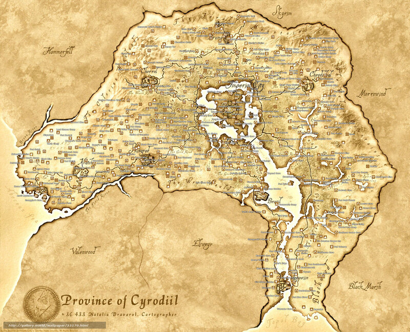 Province of Cyrodiil map