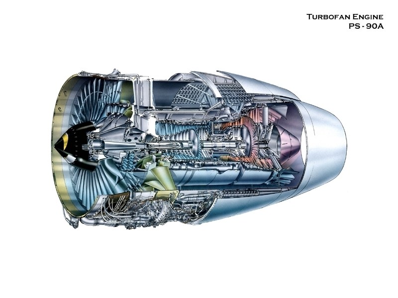 PS-90A Turbofan Engine Cutaway