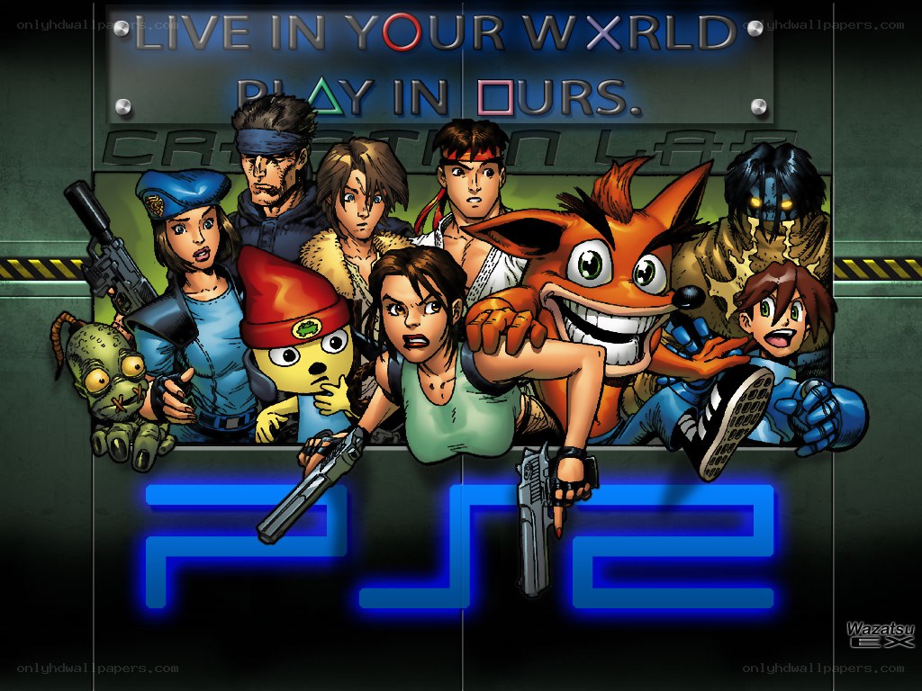 PS2 game characters collage