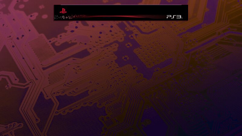 PS3 boot screen on circuit board