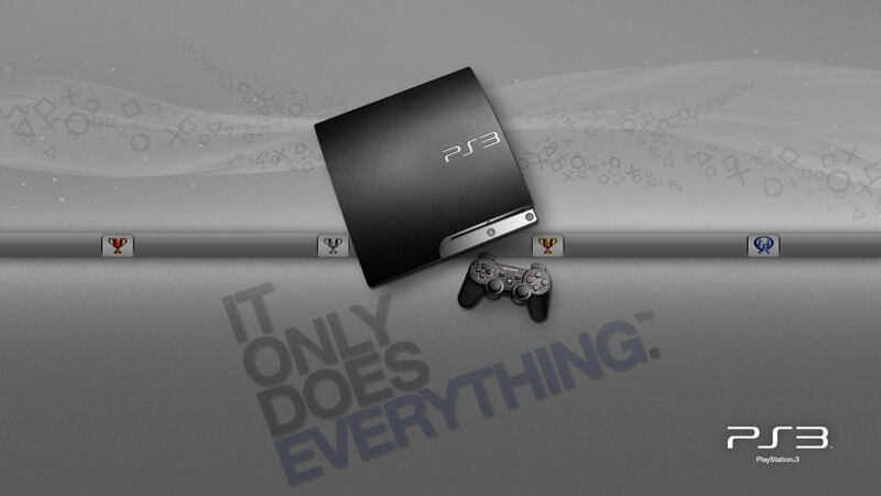 PS3 console and controller
