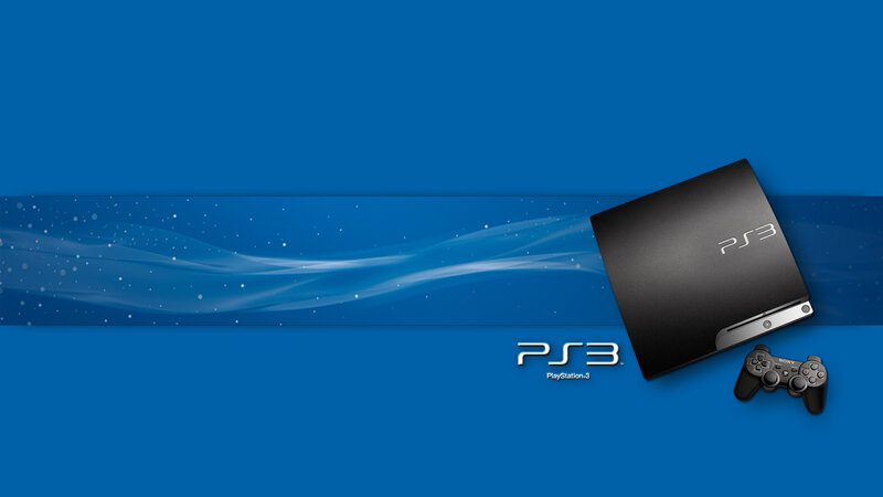 PS3 Console and Controller — Blue