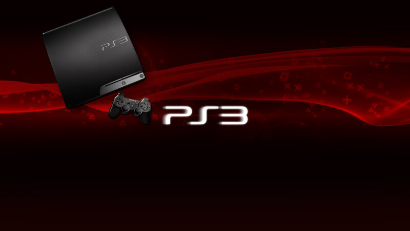 PS3 Console and Controller — Red