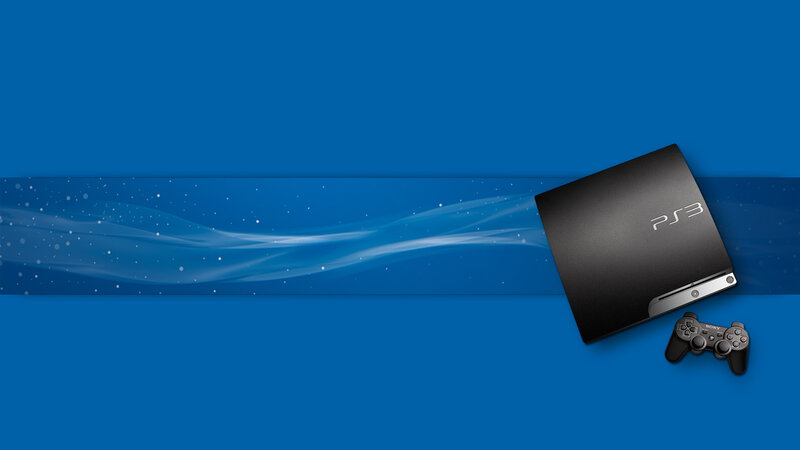 PS3 console with controller