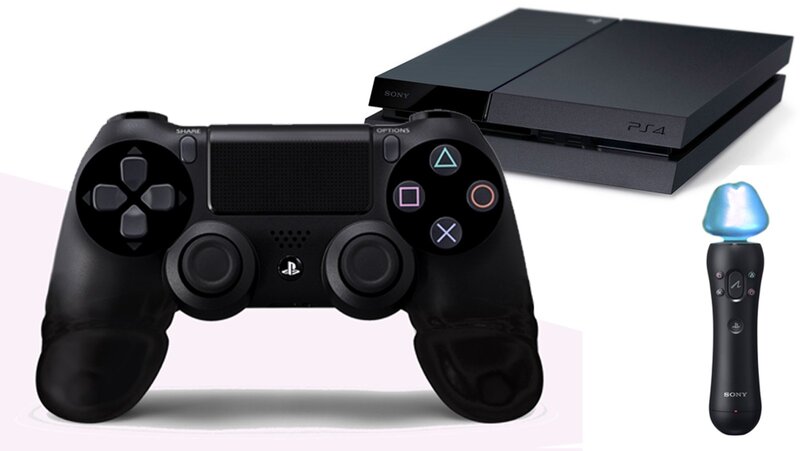 PS4 console and controllers