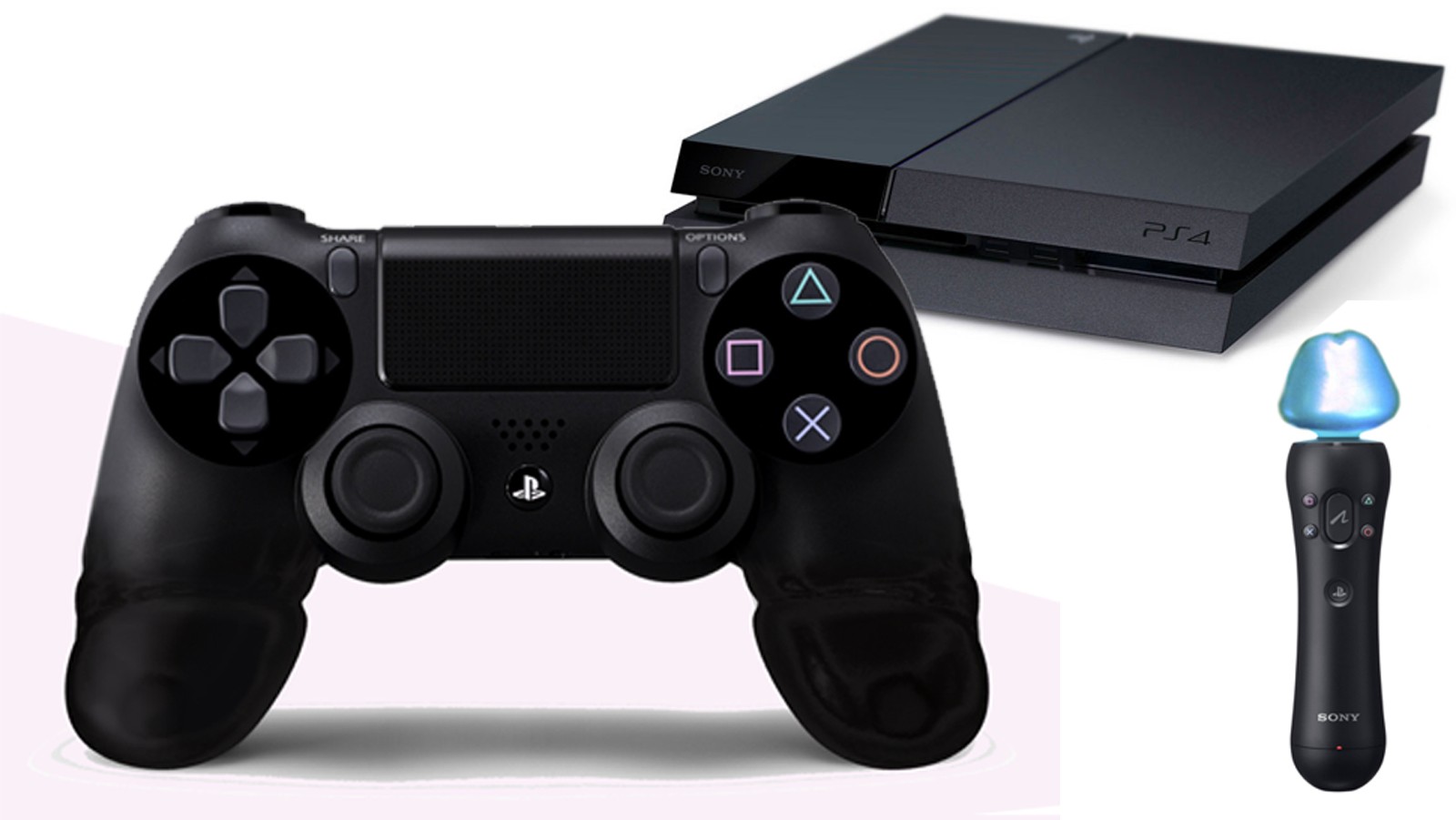 PS4 console and controllers