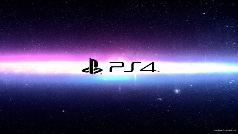 PS4 Logo in Space — Purple