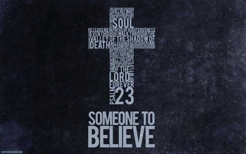 Psalm 23 cross art