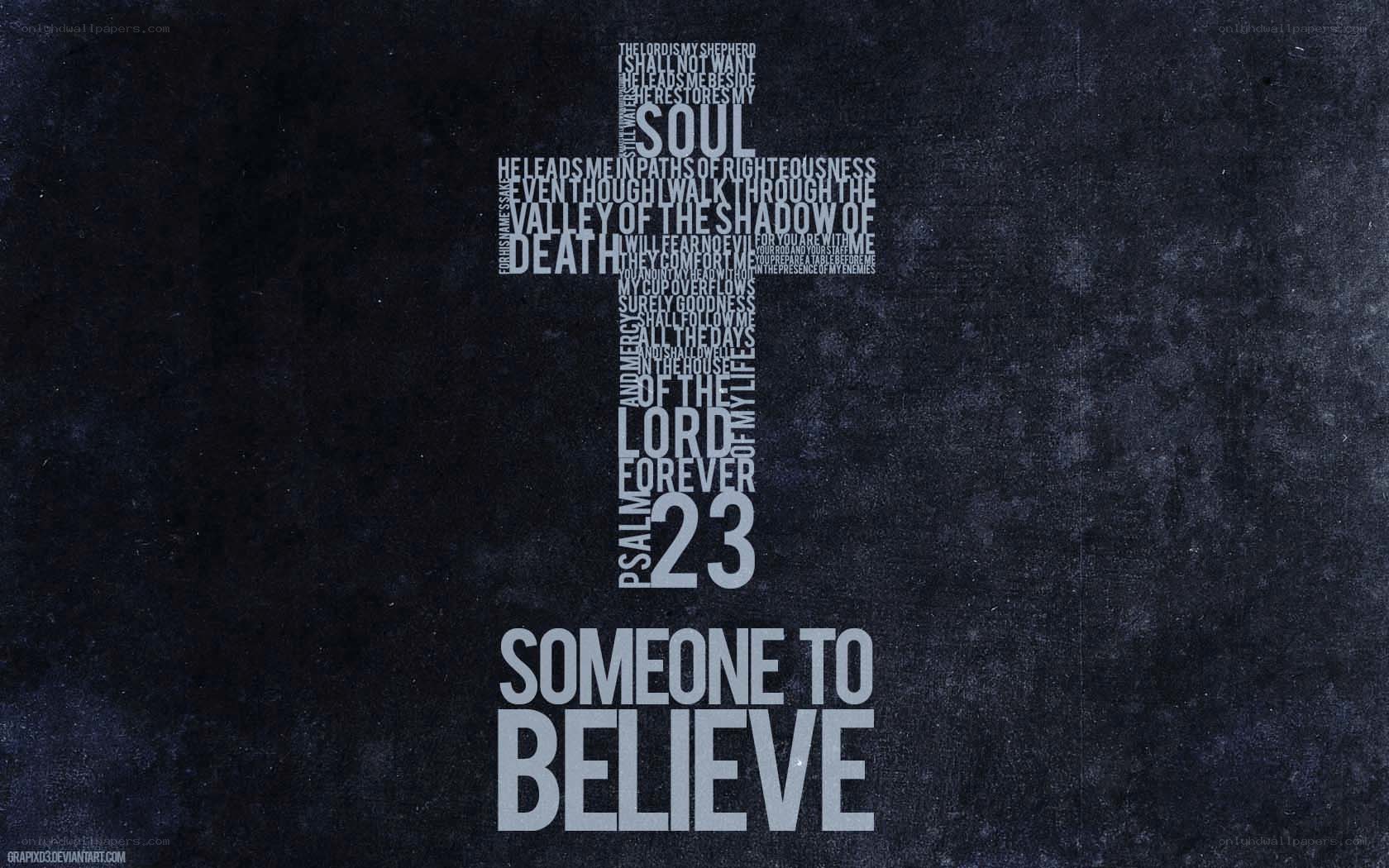 Psalm 23 cross art