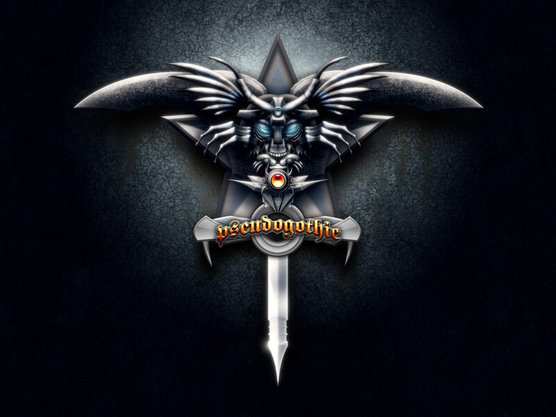 Pseudogothic logo design
