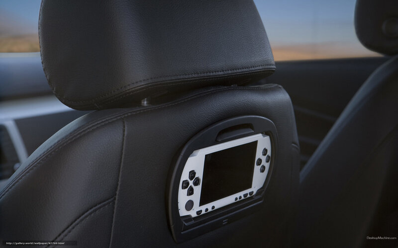 PSP in car seat holder