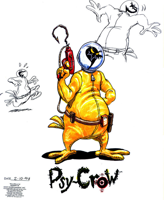 Psy-Crow character design