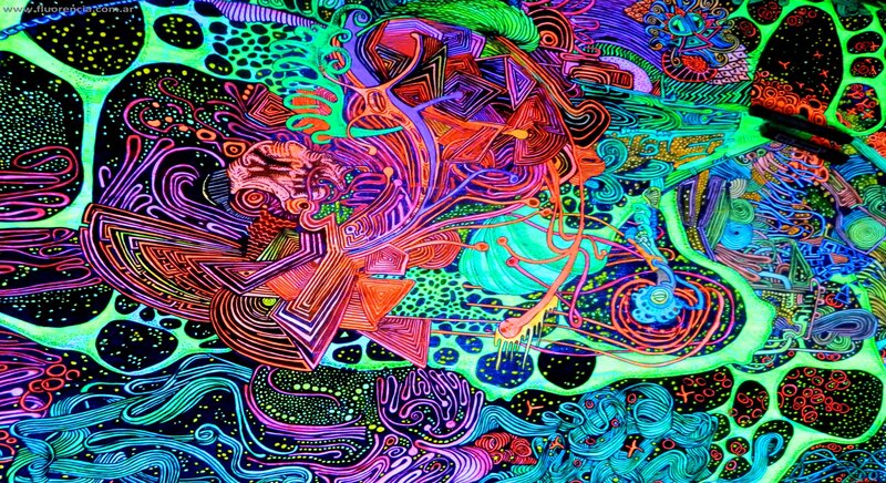 Psychedelic Abstract Art — Green, Vibrant
