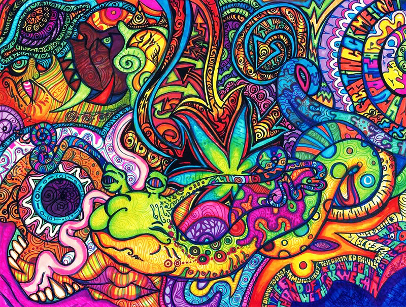psychedelic abstract artwork