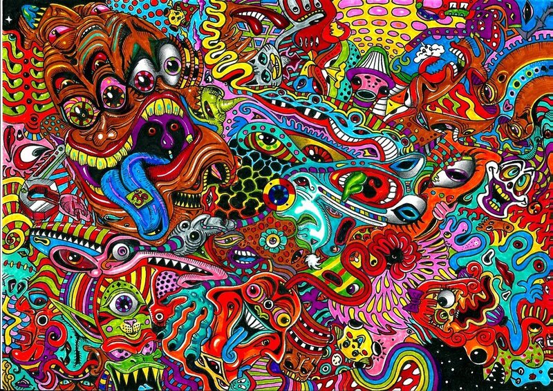 psychedelic abstract creature art