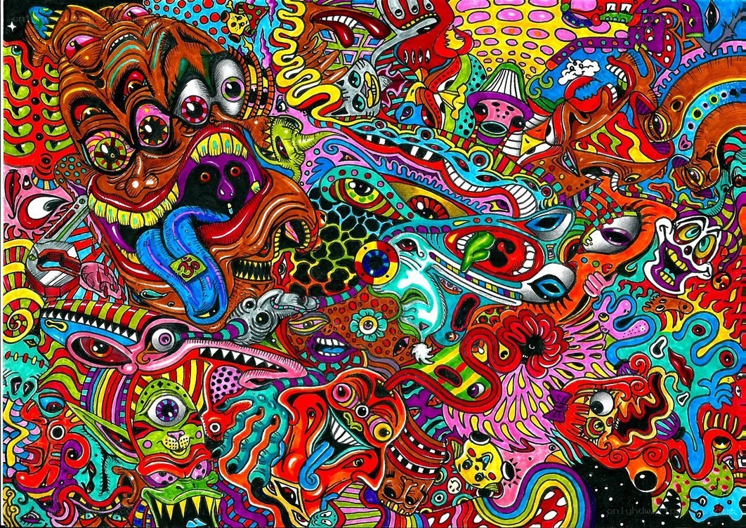 psychedelic abstract creature art