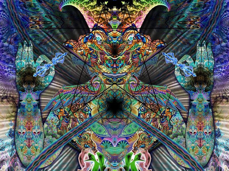 Psychedelic Abstract Figure