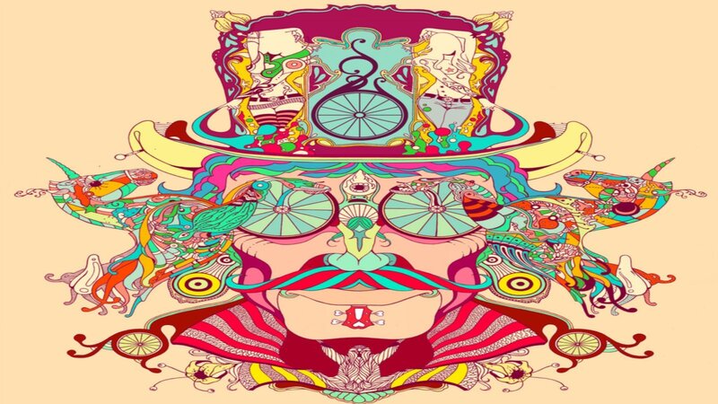 psychedelic abstract portrait
