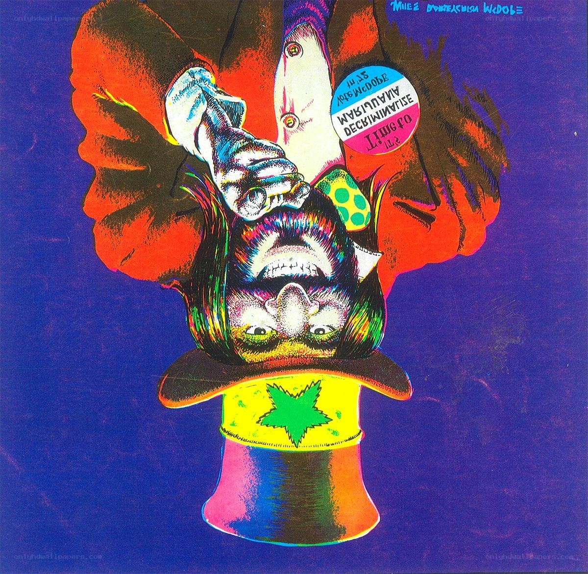 Psychedelic album cover art