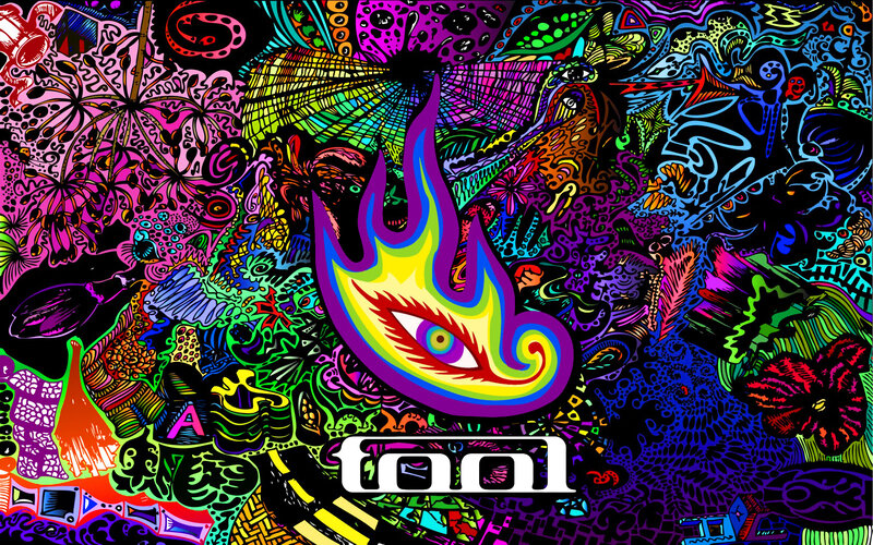 psychedelic art with eye flame