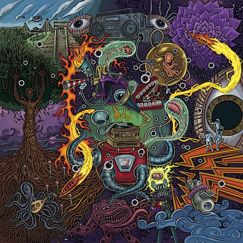 psychedelic collage artwork