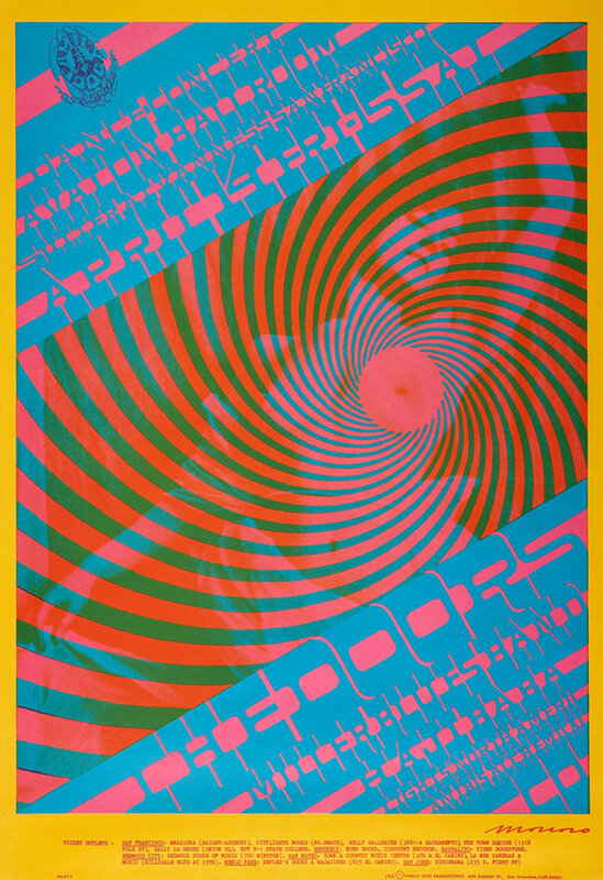 Psychedelic Concert Poster — Red