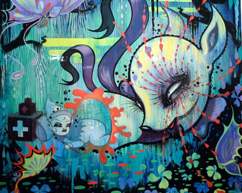 Psychedelic creature art