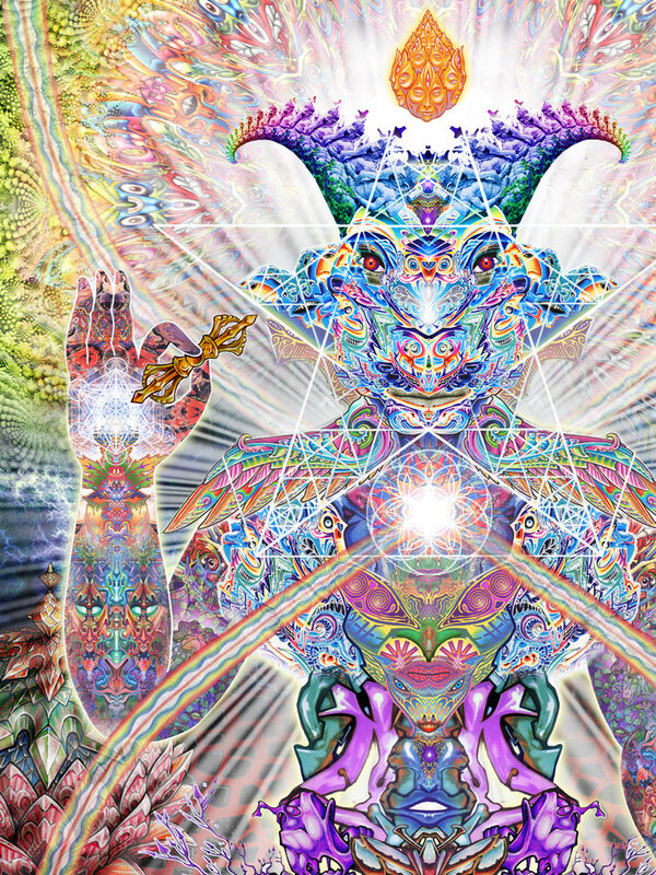 psychedelic deity artwork