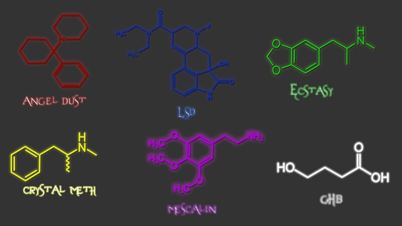 Psychedelic drug molecules