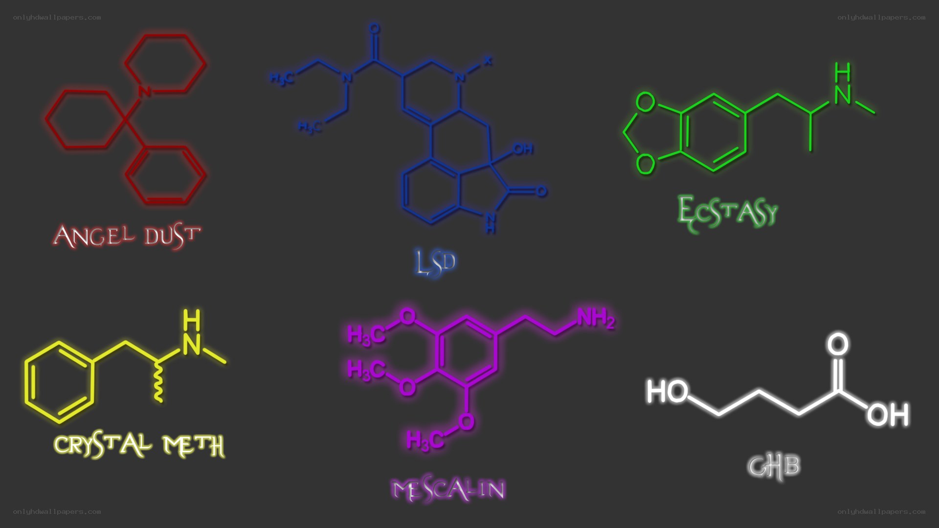 Psychedelic drug molecules