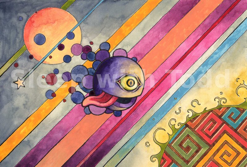 psychedelic eye creature