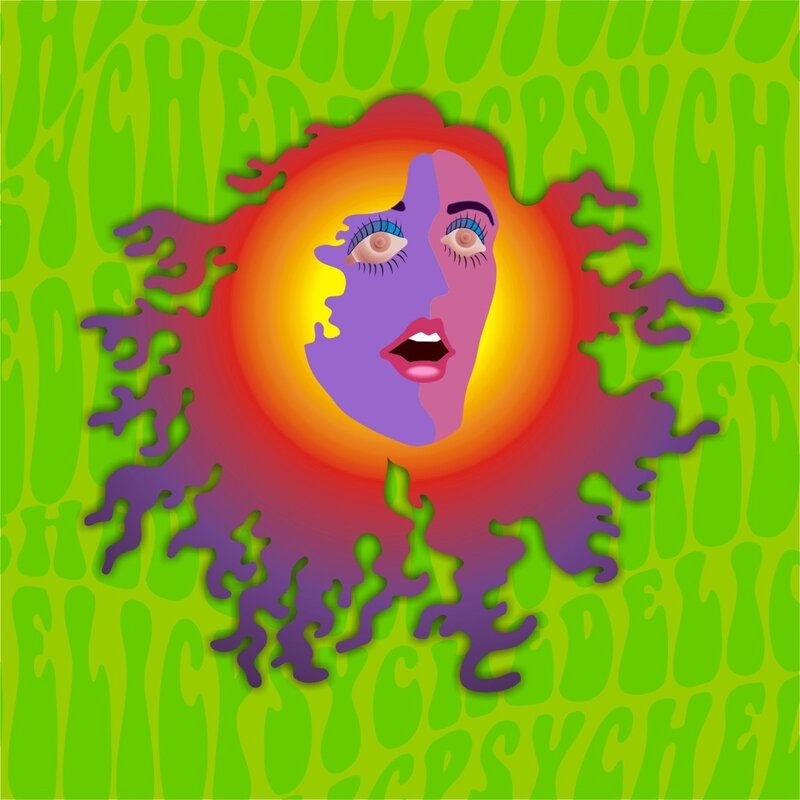 psychedelic face art