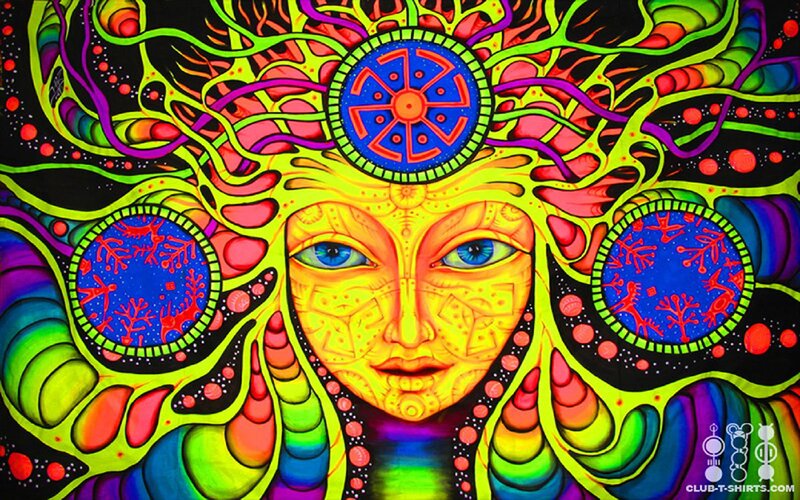 Psychedelic Face Illustration