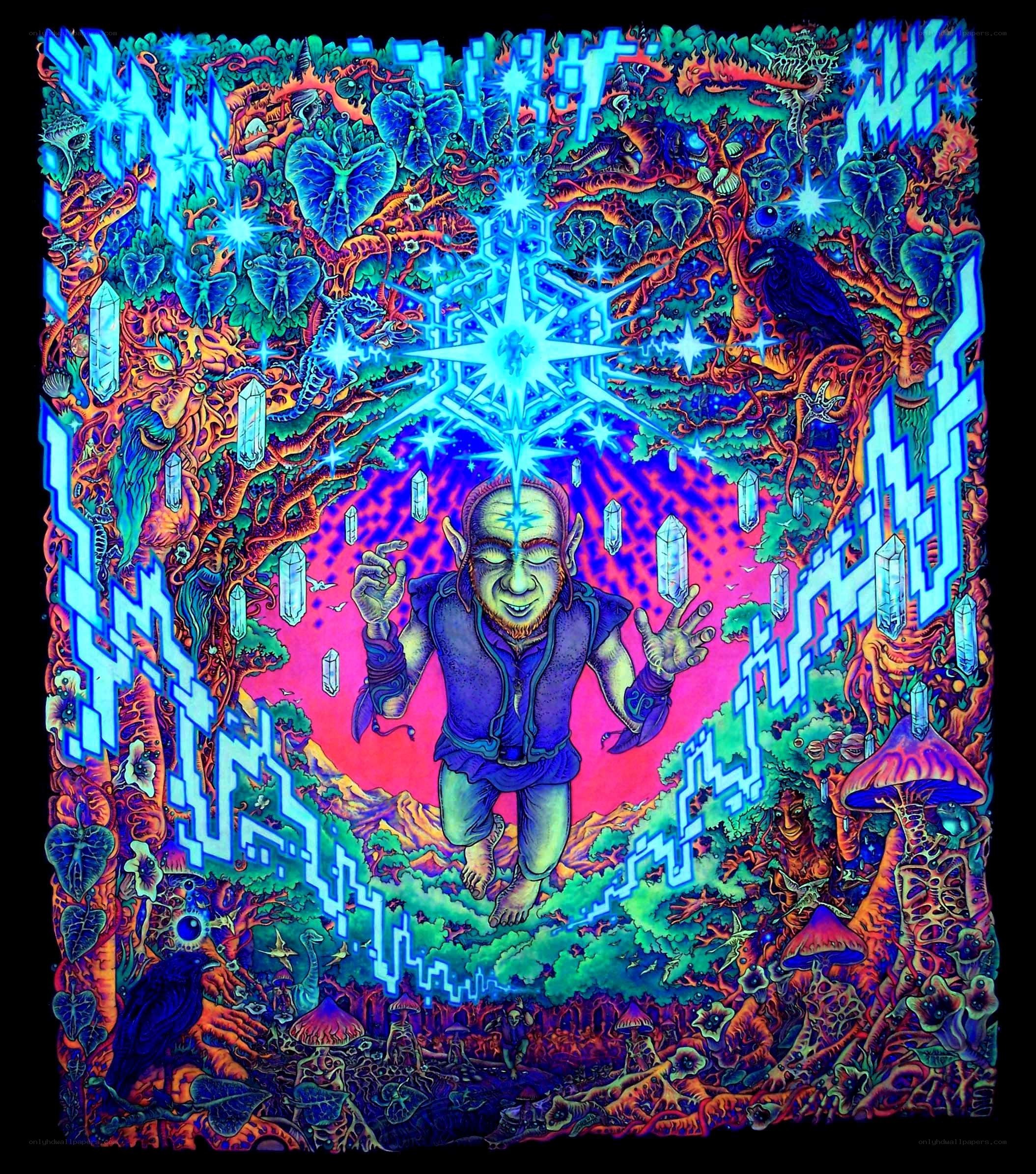 psychedelic fantasy tapestry