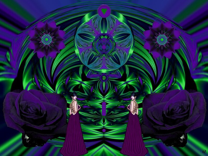 Psychedelic floral symphony