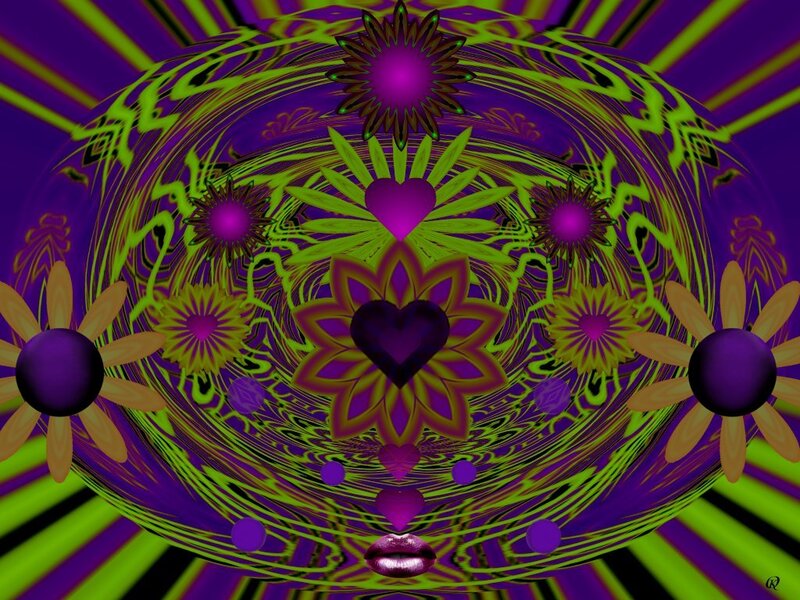 Psychedelic Flower Mandala