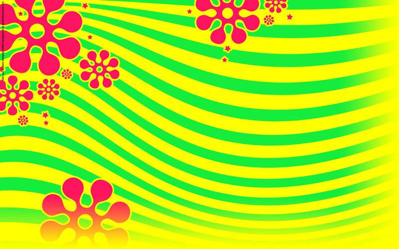 psychedelic flower pattern