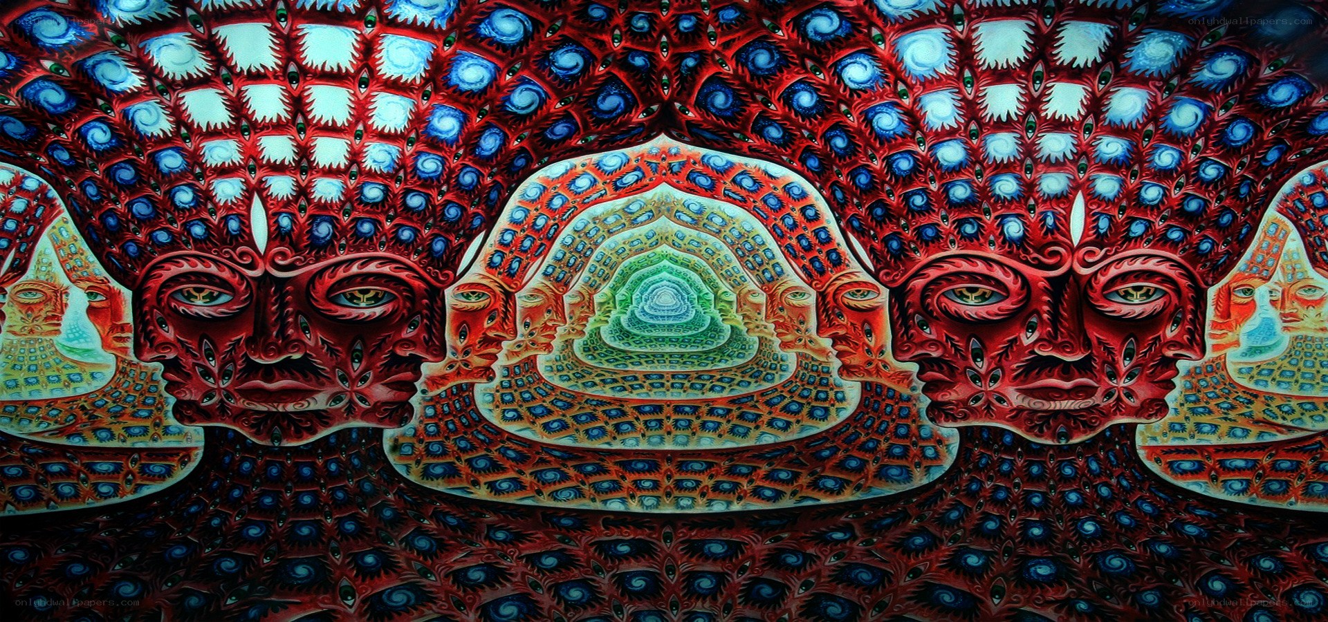 Psychedelic fractal tunnel art
