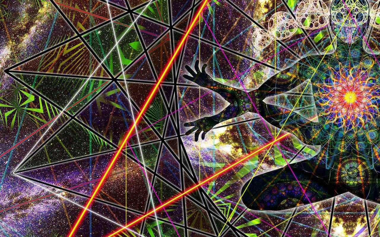 Psychedelic geometric art